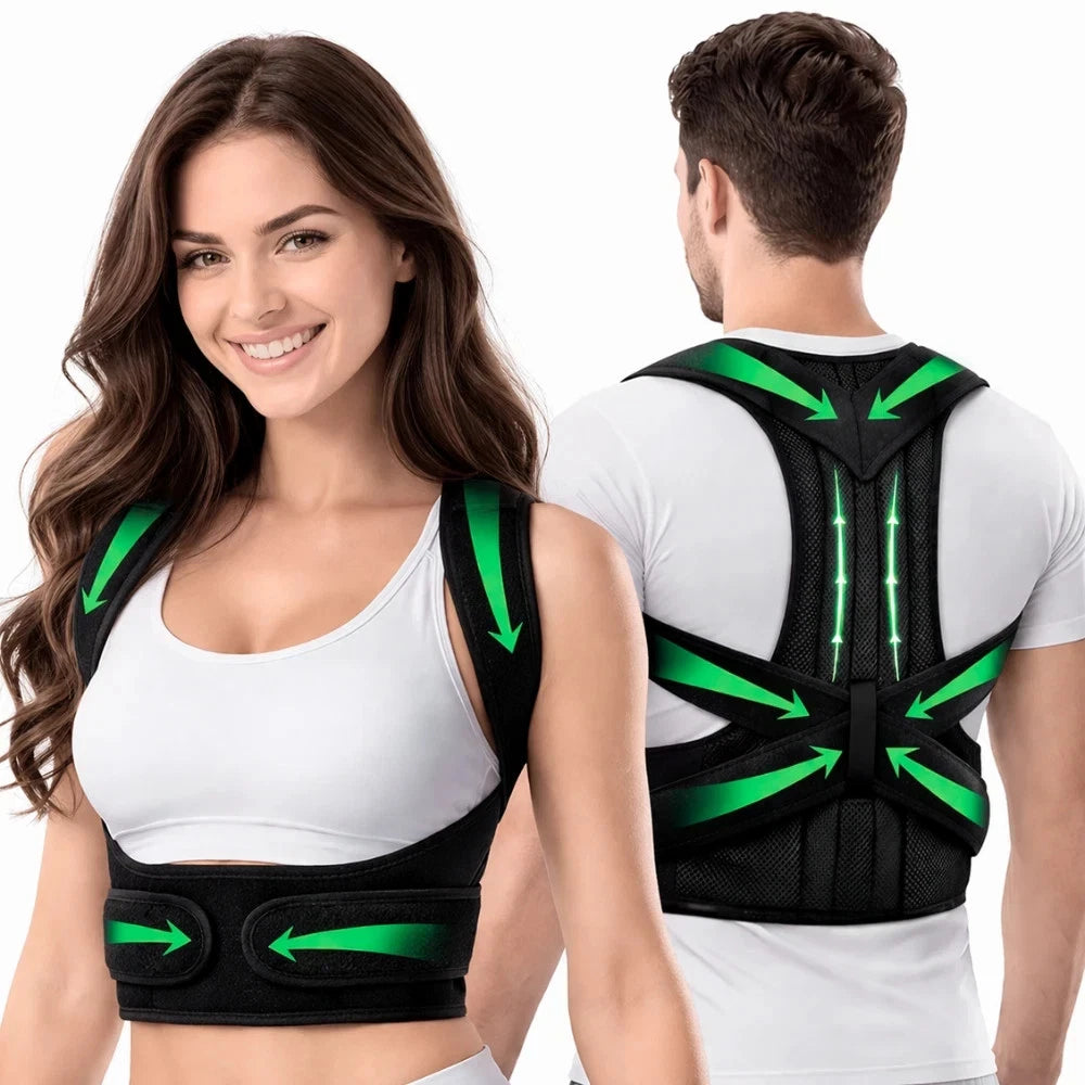 Back Posture Corrector Belt Adjustable Lumbar Support Brace Men & Women